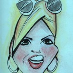 Caricature drawn in Wales