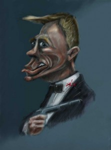 Bond - Daniel Craig Caricature by face bloke